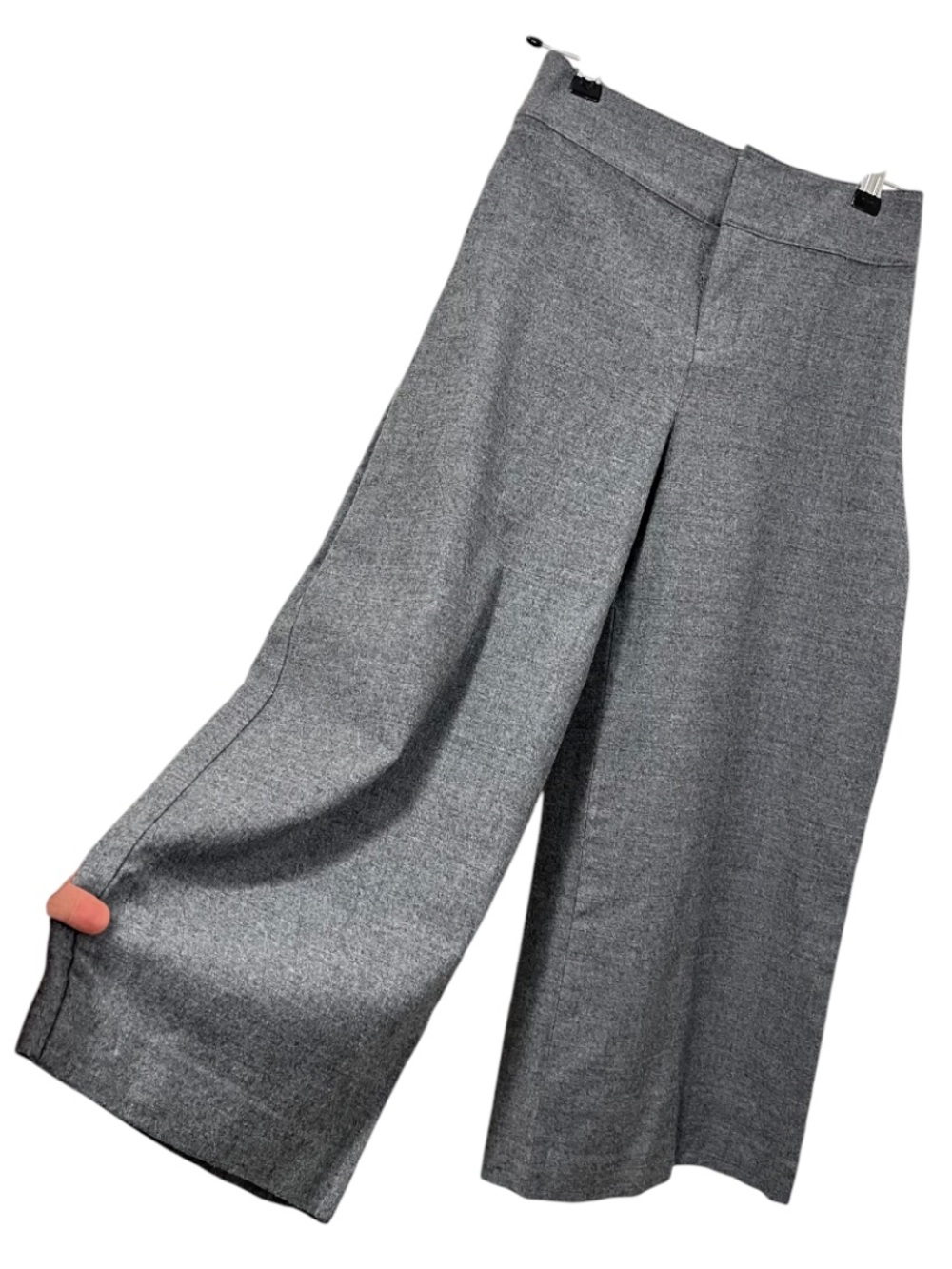 Club Monaco Wool Wide Leg Cropped Pants - Culottes